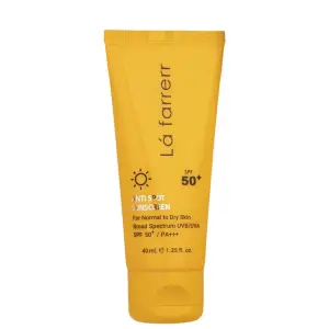 کرم ضدآفتاب و ضدلک بی‌رنگ لافارر مدل SPF50، مناسب پوست‌های خشک و معمولی، حجم 40 میلی‌لیتر