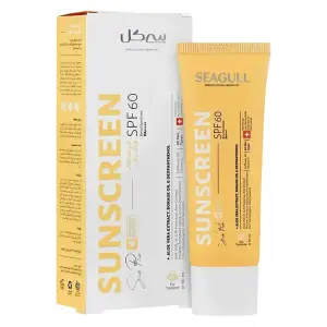 کرم ضد آفتاب بی رنگ سی گل با SPF60 ‌مناسب برای انواع پوست حجم 50 میلی‌لیتر