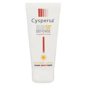 کرم ضدآفتاب رنگی روشن کننده صورت سیسپرسا با SPF50 مناسب انواع پوست حجم 50 میلی‌لیتر