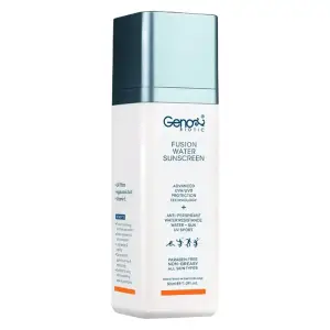 کرم ضدآفتاب بی‌رنگ ژنوبایوتیک مدل Fusion water با SPF50 مناسب انواع پوست حجم 30 میلی‌لیتر
