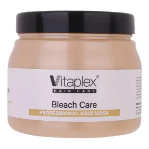 ماسک مو ویتاپلکس مدل Bleach Care مناسب موهای آسیب‌دیده و دکلره فاقد سولفات حجم 500 میلی‌لیتر