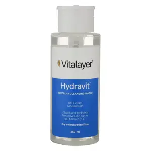 محلول پاک کننده آرایش ویتالیر مدل Hydravit مناسب پوست خشک حجم 250 میلی لیتر