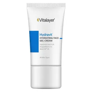 کرم ژل مرطوب کننده ویتالیر مدل Hydravit مناسب برای انواع پوست حجم 50 میلی لیتر