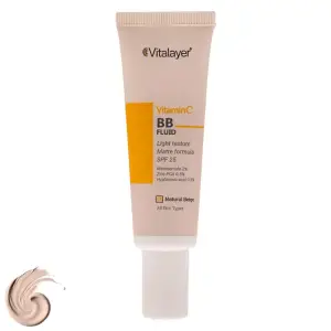 بی بی کرم فلوئید ویتالیر با SPF25 مدل Vitamin C حجم 30 میلی لیتر